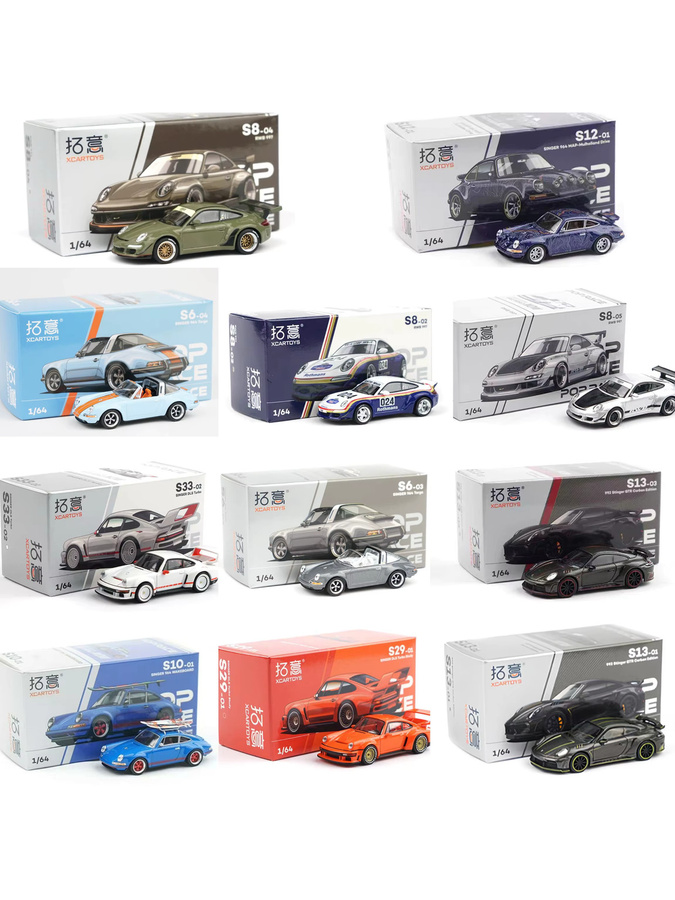 XCARTOYS Porsche 964 Singer 997 RWB, Legierungsdruckguss-Automodell, 1:64 - Bild 2