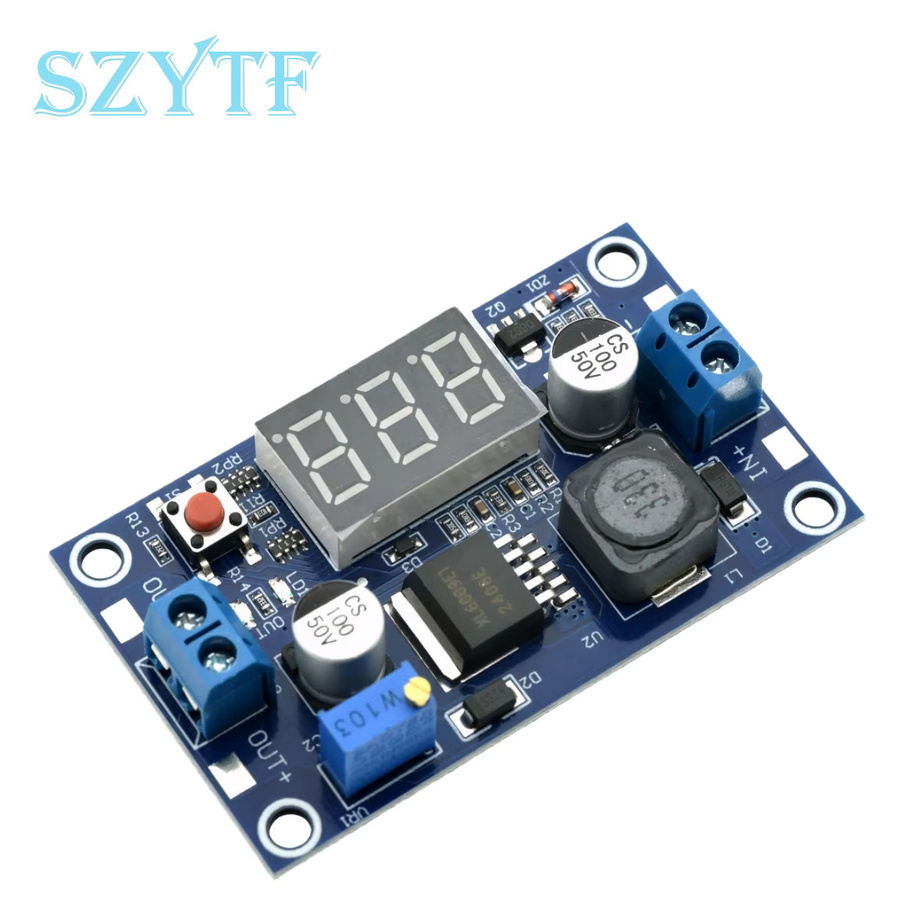 SZYTF XL6009 Boost-Modul 5-32V auf 5-40V 4A mit digitalem Voltmeter und Kalibrierfunktion in Blau - Bild 2