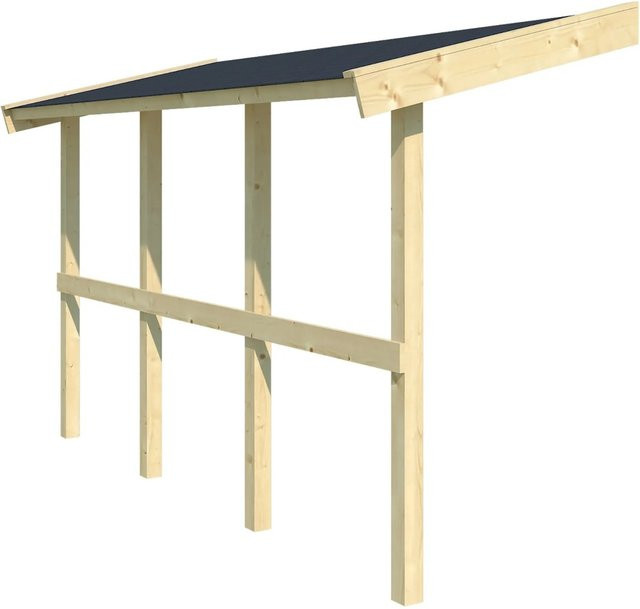 Lasita Maja Schleppdach naturbelassen braun B/T: 280 x 90 cm - Bild 1