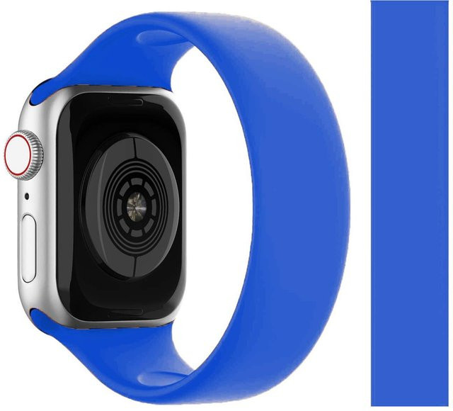 Uhrenarmband Silikon, elastisch, blau, Unisex - Bild 1