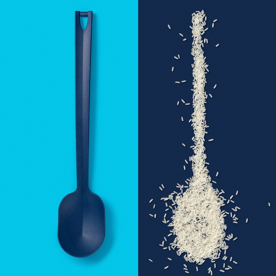 Tasty Servierlöffel in Blau aus Kunststoff mit mattem Finish, Länge: 35,0 cm, Breite: 7,0 cm, Höhe: 7,0 cm - Bild 2