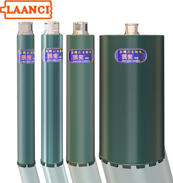 LAANCI Diamant-Kernbohrer mit 1 1/4UNC T32 M22 Gewinde für Stahlbeton, Durchmesser 25-500mm, Gesamtlänge: 400mm - Bild 1