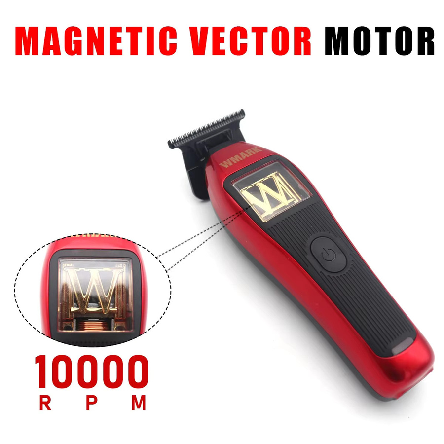 WMARK NG-XT1 Professioneller Herren-Detail-Haarschneider mit magnetischem Vektormotor und DLC-Klinge inklusive Sitzladegerät - Bild 3
