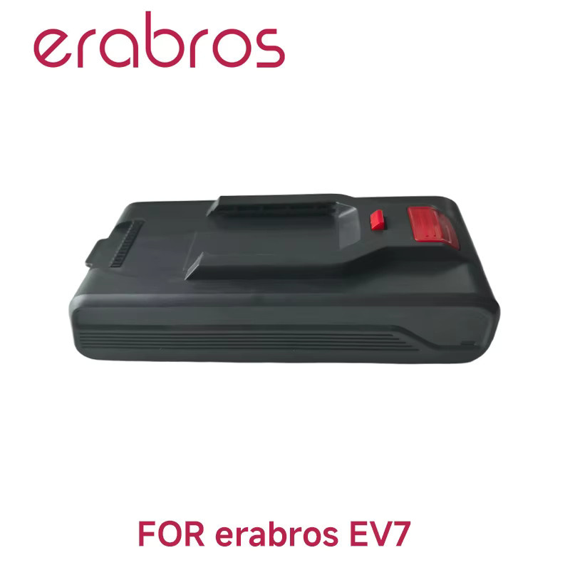 Erabros EV7 Ersatzteil-Set in Schwarz: Akku, HEPA-Filter, elektrische Bodenbürste, Hauptmotor-Einheit, Staubbehälter-Baugruppe und Rollenbürste - Bild 2