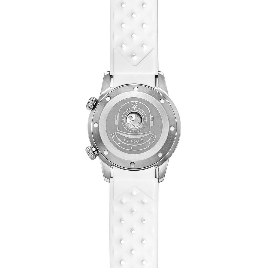 WISHDOIT Automatikuhr, Edelstahl, Blau, Unisex - Bild 3