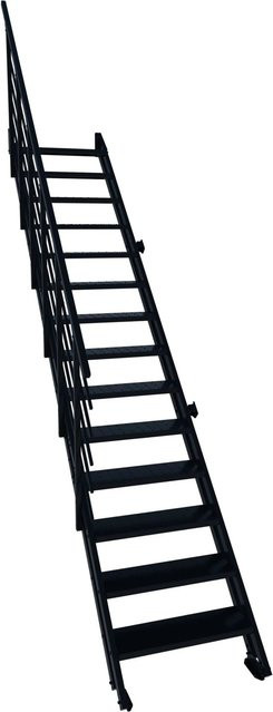 Minka Raumspartreppe Flex Schwarz mit 14 Stufen - Bild 1