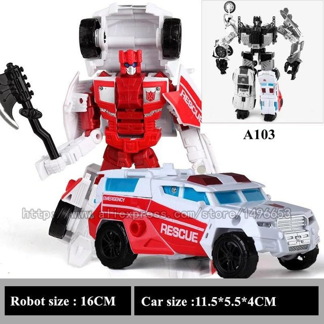 Haizhixing 5 in 1 Roboterauto Verwandlungsspielzeug, Actionfigur, ab 14 Jahre - Bild 1