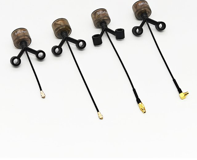 DJI Lollipop-Antenne 5,8 GHz 2,8 dBi LHCP/RHCP mit IPX1 und MMCX in Schwarz für Caddx Digital und Analog FPV Drohnen-Zubehör - Bild 1