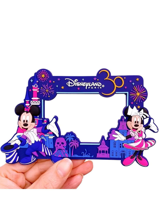 Disney Kühlschrankmagnete Mickey und Minnie Maus als dekorative Silikon-Aufkleber in Weiß und Multicolour - Bild 2