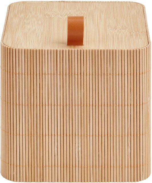 Modern Living Dekobox Tom in Beige aus Holz, B/T/H: 15 x 15 x 15 cm - Bild 1