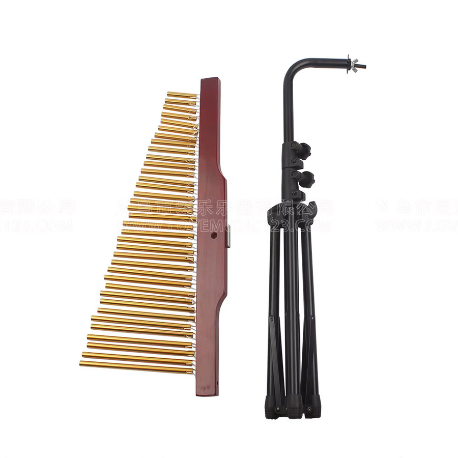 SLADE Windspiele aus Aluminiumlegierung mit Metallglockenstangen in Gold - Bild 2
