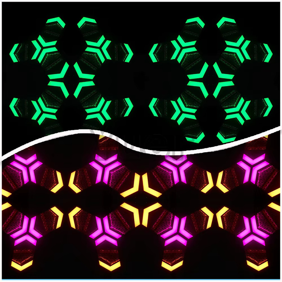 Yuer 200W Retro LED 5050 RGB 2in1 DJ Disco Licht in Weiß mit Reinweiß und Warmweiß sowie Stroboskop-Matrix für Halloween und Party-Beleuchtung - Bild 3