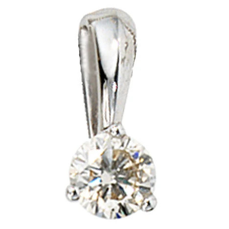 Colfem Anhänger 585 Weißgold, Diamant Brillant, 0,25ct, Unisex - Bild 1