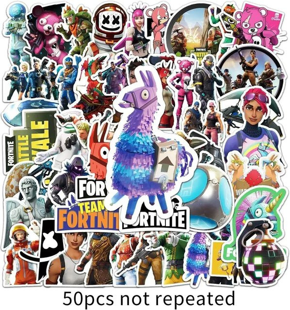 Discover Intime Fortnite Wasserfeste Aufkleber, 50 Stück - Bild 1