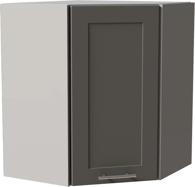 Feldmann-Wohnen Eckhängeschrank Oslo in Grau Matt mit Soft-Close-Türen, B/T/H: 60 x 60 x 72 cm - Bild 1