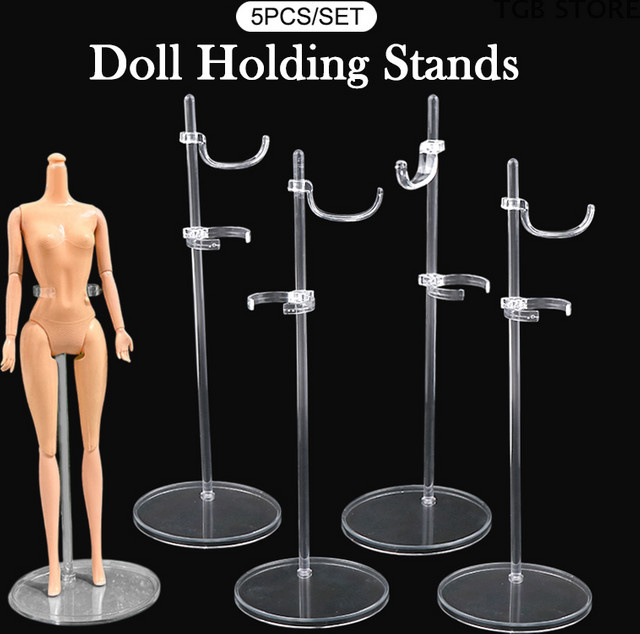 DIAPER&CORED Puppe Halten Steht Display Rack, 5-teiliges Set, transparent - Bild 1