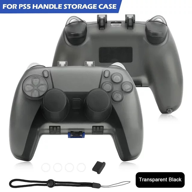 Ispoofer Transparente Schutzhülle für PlayStation PS5-Controller mit Ladeanschluss als Aufbewahrungsbox - Bild 1