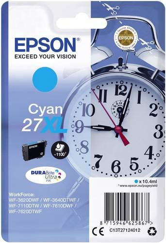 Original Epson Tintenpatrone 27XL Cyan - Bild 1