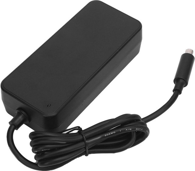 Igeteck Elektroroller Schnellladegerät für Lithium-Ionen-Akkus, 42V 1.7A, Grau mit EU-Stecker und Barrel-Plug - Bild 1