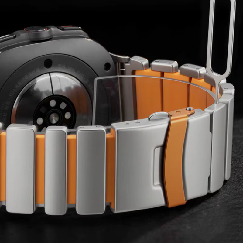 jansin Uhrenarmband Titan, Edelstahl, orange, Unisex - Bild 3