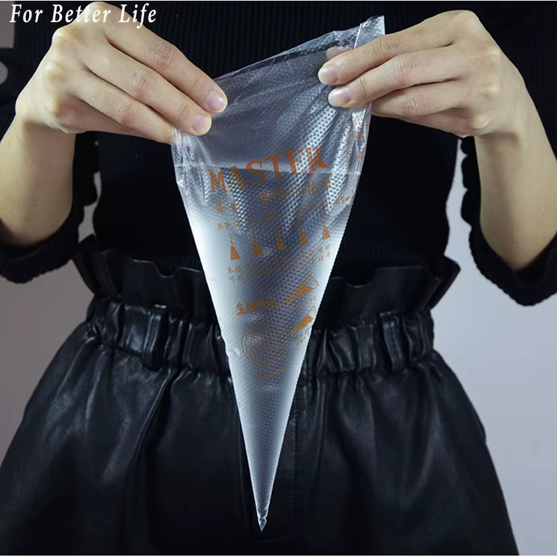 100 Stück ChengHaoRan Spritzbeutel Set mit Silikonauslauf und verschiedenen Düsen, transparent - Bild 3