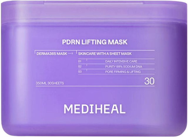 MEDIHEAL Derma 365 PDRN Lifting Maske, 350 ml, 30 Stück - Bild 1