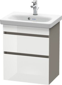 Duravit Waschtischunterschrank DuraStyle in Weiß Hochglanz, wandhängend, B: 50 cm, T: 36,8 cm, H: 61 cm - Bild 1
