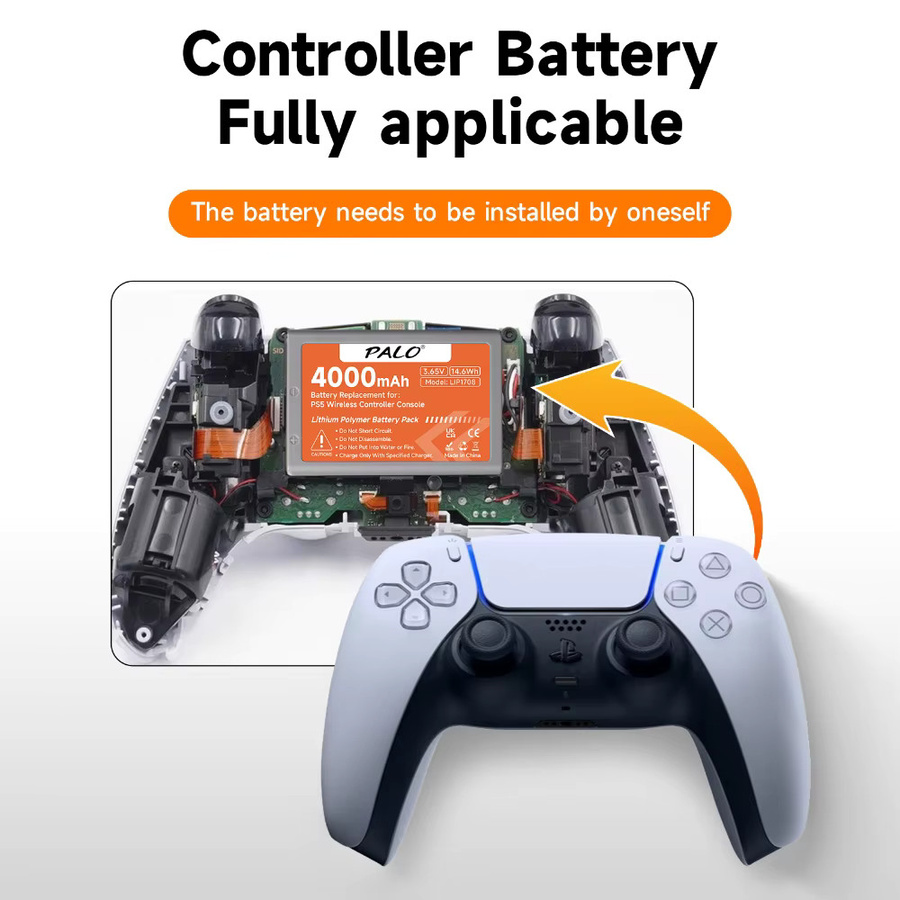 Sony DualSense Akku für PlayStation 5 Controller mit 4000 mAh, Modell LIP1708, CFI-ZCT1J - Bild 2