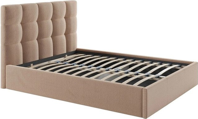 Mirdal Bett mit Bettkasten in Beige B/T/H: 140 x 190 cm - Bild 1