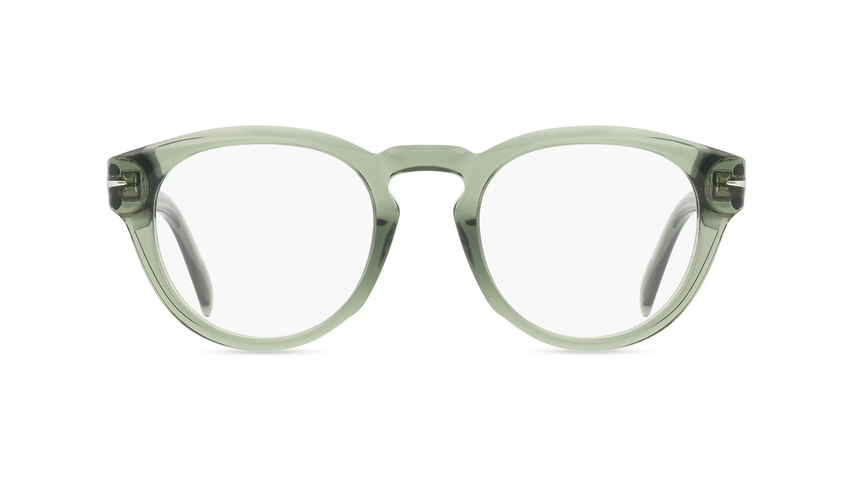 David Beckham DB 7114 Korrektionsbrille, Panto, Vollrand, Kunststoff, grün, Herren - Bild 1