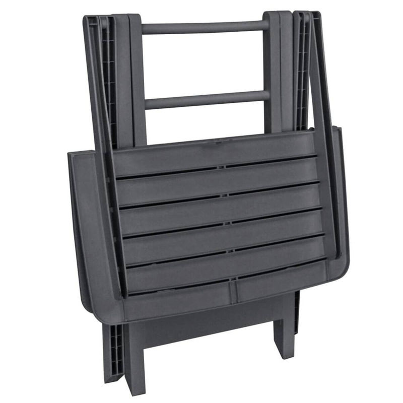 ProGarden Klapptisch Tevere aus Polypropylen in Anthrazit, B: 72 cm, H: 70 cm, T: 79 cm - Bild 2