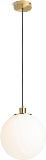 Rendl Pendelleuchte Boulder 30 Kugel aus Opalglas in Weiß mit 15 W LED - Bild 1
