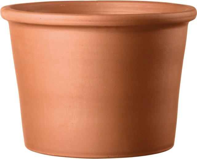 Deroma Pflanztopf Cilindro Bordato in Cotto Braun, Durchmesser: 12 cm, Höhe: 9 cm - Bild 1