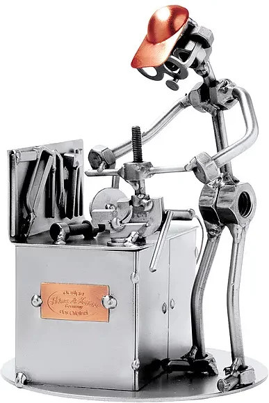 Schraubenmännchen Schlosser von Hinz & Kunst in Silber aus Metall - Bild 1