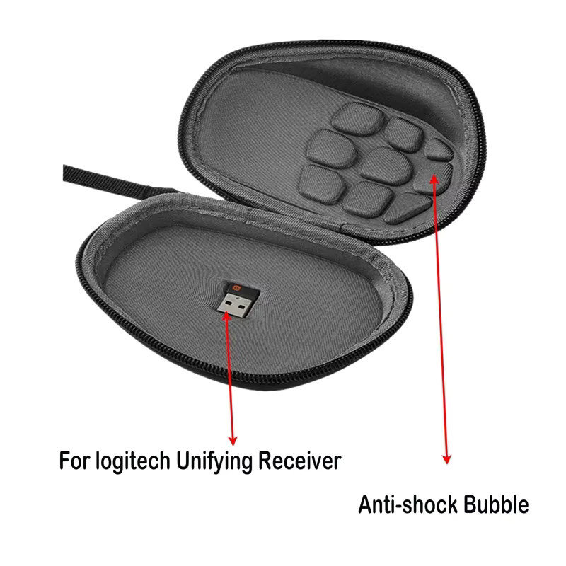 Logitech MX Master 3S Hartschalen-Mäuseetui in Schwarz, tragbare und stoßfeste Reise-Aufbewahrungstasche - Bild 4