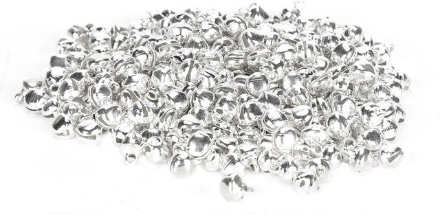 Igeteck Mini-Anhänger Glöckchen, Eisen, Silber, 6 mm - Bild 1