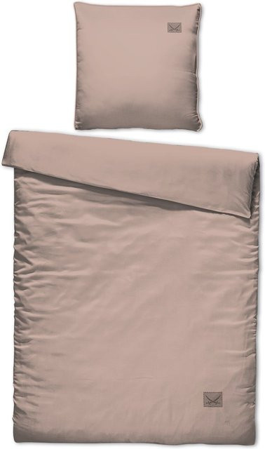 Bettwäsche Sansibar Leinen Look aus Baumwolle in Pink, Set bestehend aus Bettbezug und Kissenbezug, B/H: 135 x 200 cm und 80 x 80 cm - Bild 1