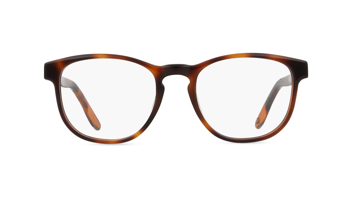 Nike 7162 Korrektionsbrille, Vollrand, Rund, Metall, Unisex, braun - Bild 1