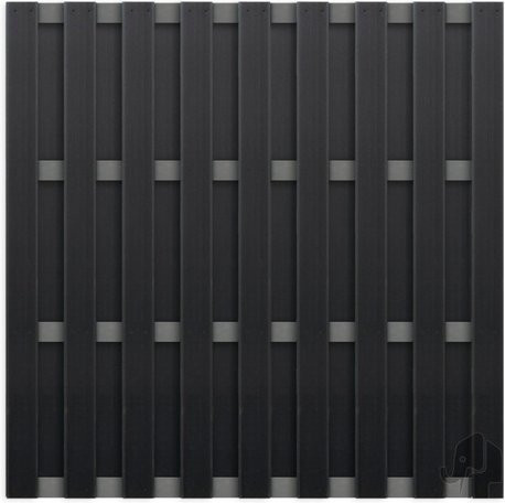 Dekker Hout Selbstbauzaun Ibiza aus WPC und Aluminium in Anthrazit-Grau, B: 180 cm, H: 180 cm - Bild 1