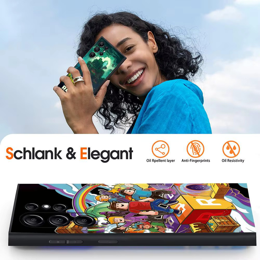 Game R-Roblox Handyhülle für Samsung Galaxy S20 S21 S22 S23 S24 FE Plus Ultra in Schwarz und Multicolour aus weichem TPU - Bild 5