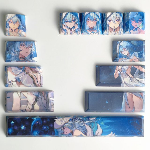 MAIMOOO Tastenkappen The Shorekeeper Wuthering Waves Thema, 12 Stück, Kirschprofil, PBT-Farbsublimation - Bild 1