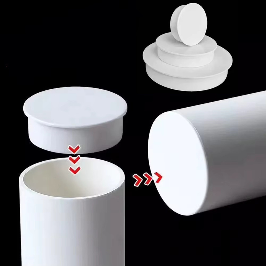 LEENKEA PVC Rohrstopfen zur Kanalisation und Wasserstoppung, Weiß, Durchmesser: 50 mm, 75 mm, 110 mm oder 160 mm - Bild 3