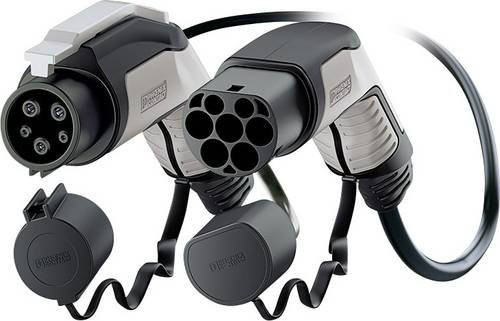 Phoenix Contact eMobility Ladekabel Type 1 und Type 2 in Schwarz und Grau, Länge: 4 m - Bild 1