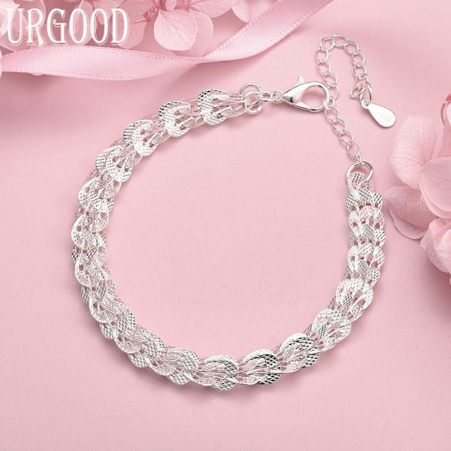 URGOOD Armband, 925 Silber, Weiß, Damen, 20cm - Bild 1