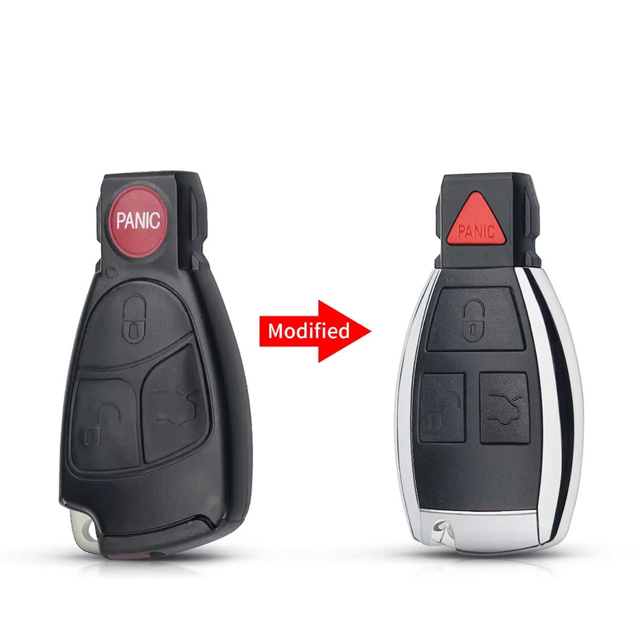 KEYYOU Smart Remote Key Gehäuse für Mercedes Benz B C E ML S CLK CL Vito Ersatz Schlüsselhülle in Schwarz - Bild 3