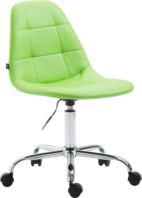 TPFLiving Bürostuhl Rhein in Grün aus Kunstleder mit Rollen und Schwenkfunktion für dein Home-Office - Bild 1