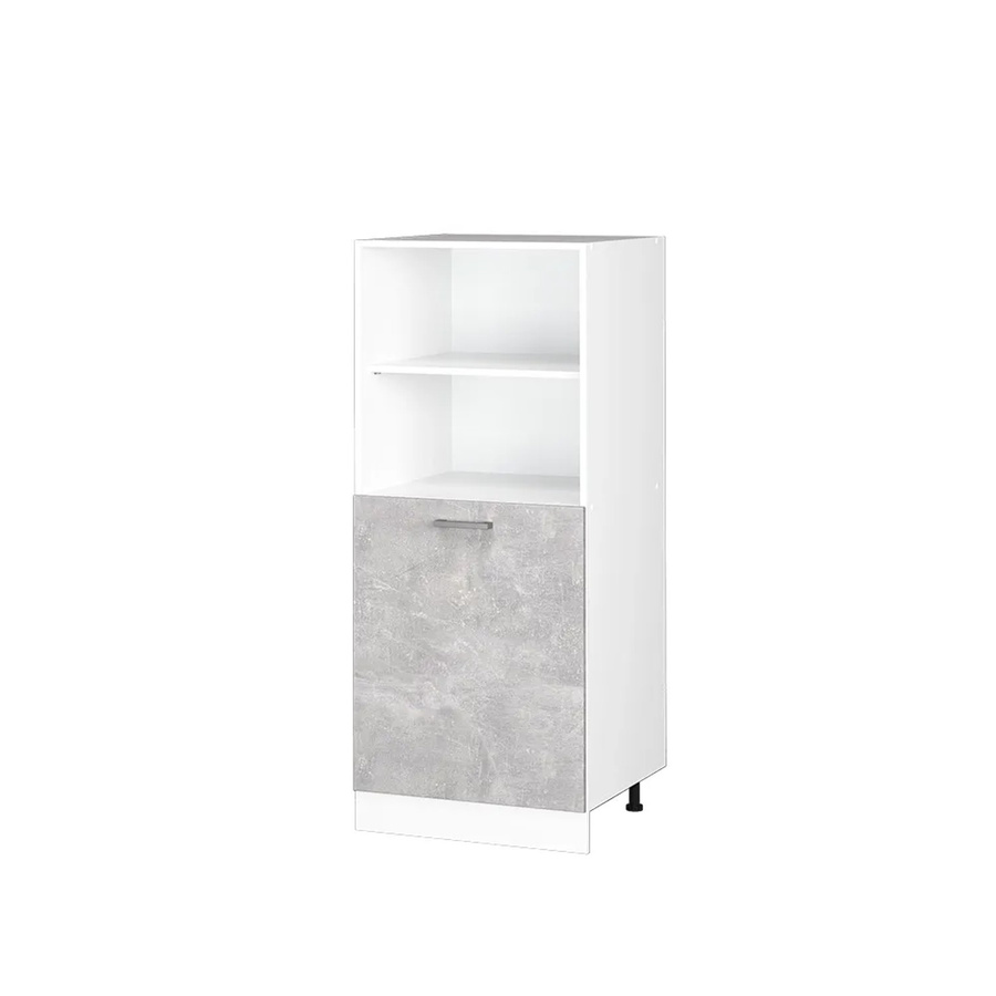 Vicco R-Line Backofenumbauschrank Küchenschrank in Weiß und Beton mit kleiner Tür, Breite: 60 cm - Bild 2