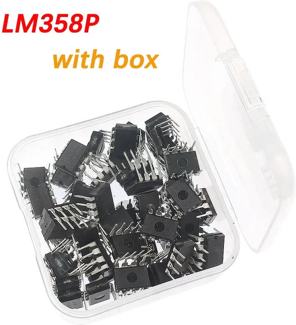 YTDMEN LM358 LM358P Operationsverstärker DIP8 IC Chip Kit in Schwarz - Bild 1