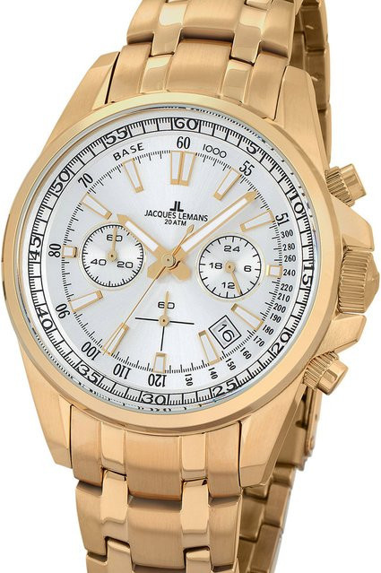 Jacques Lemans Chronograph, Quarz, Edelstahl, 44 mm, Herren - Bild 1