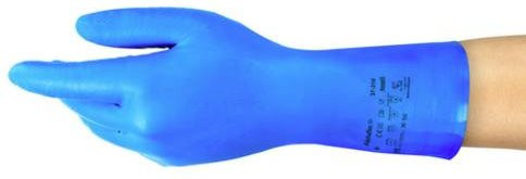 Ansell AlphaTec Chemikalienhandschuhe aus Nitril in Blau, Größe XL - Bild 1